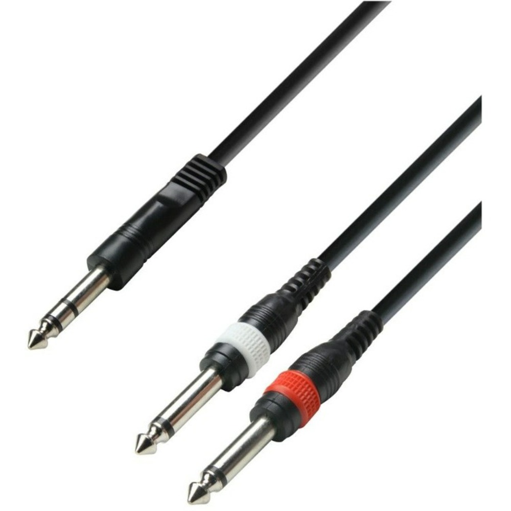 Кабель аудио 1xJack - 2xJack Adam Hall K4YVPP0090 0.9m