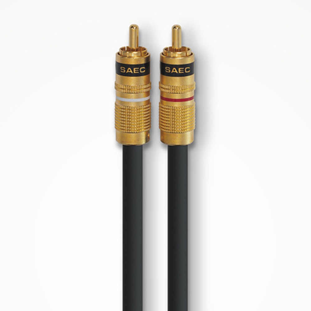 Кабель аудио 2xRCA - 2xRCA SAEC SL-1805 RCA 0.7m