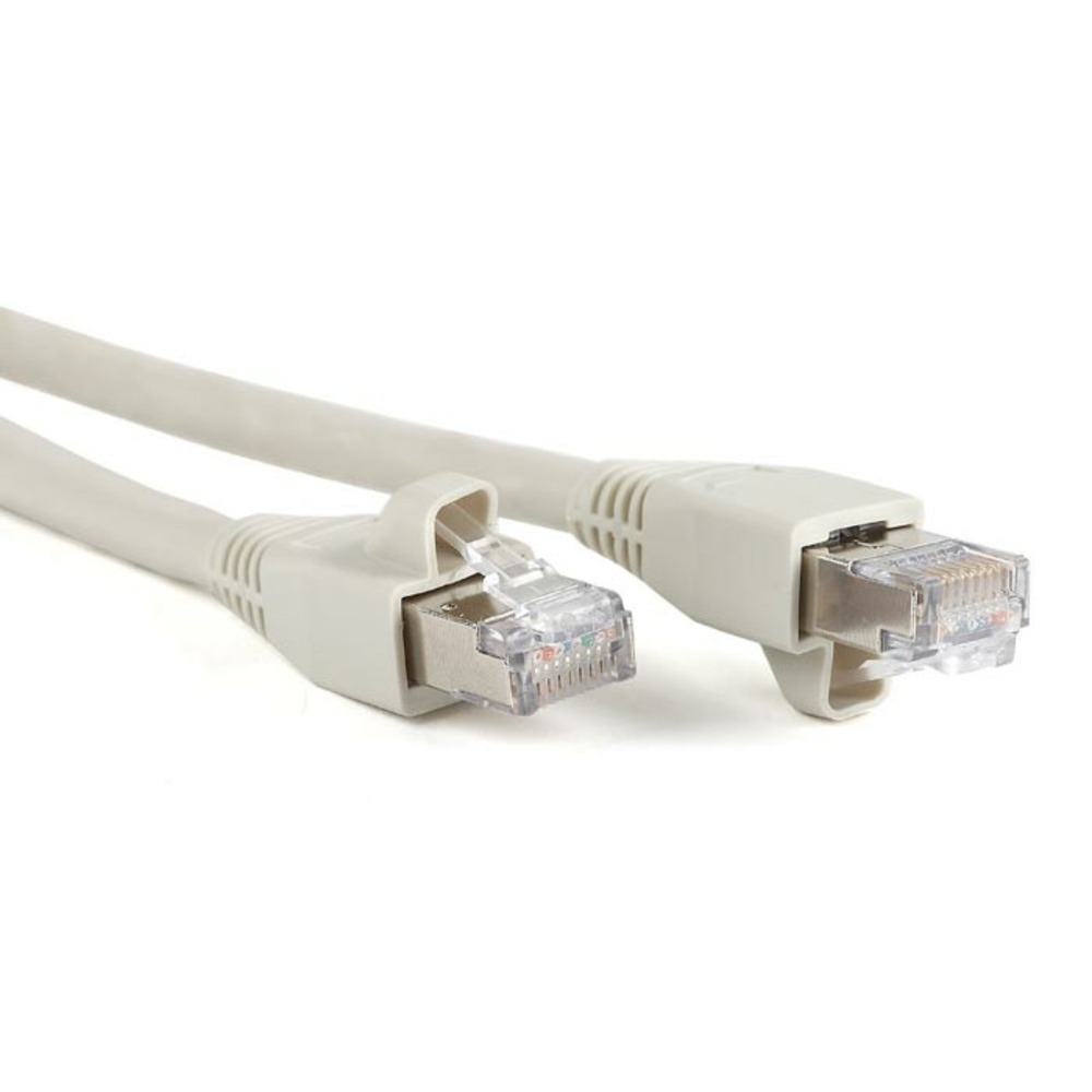 Кабель витая пара патч-корд Hyperline PC-LPM-STP-RJ45-RJ45-C6a-1M-LSZH-GY 1.0m