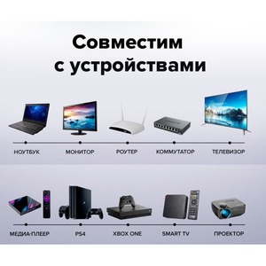 Кабель витая пара патч-корд Greenconnect GCR-51787 1.0m