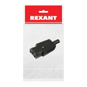 Разъем IEC C13 Rexant 11-0004-9 Сетевой штекер на шнур (1 шт. )