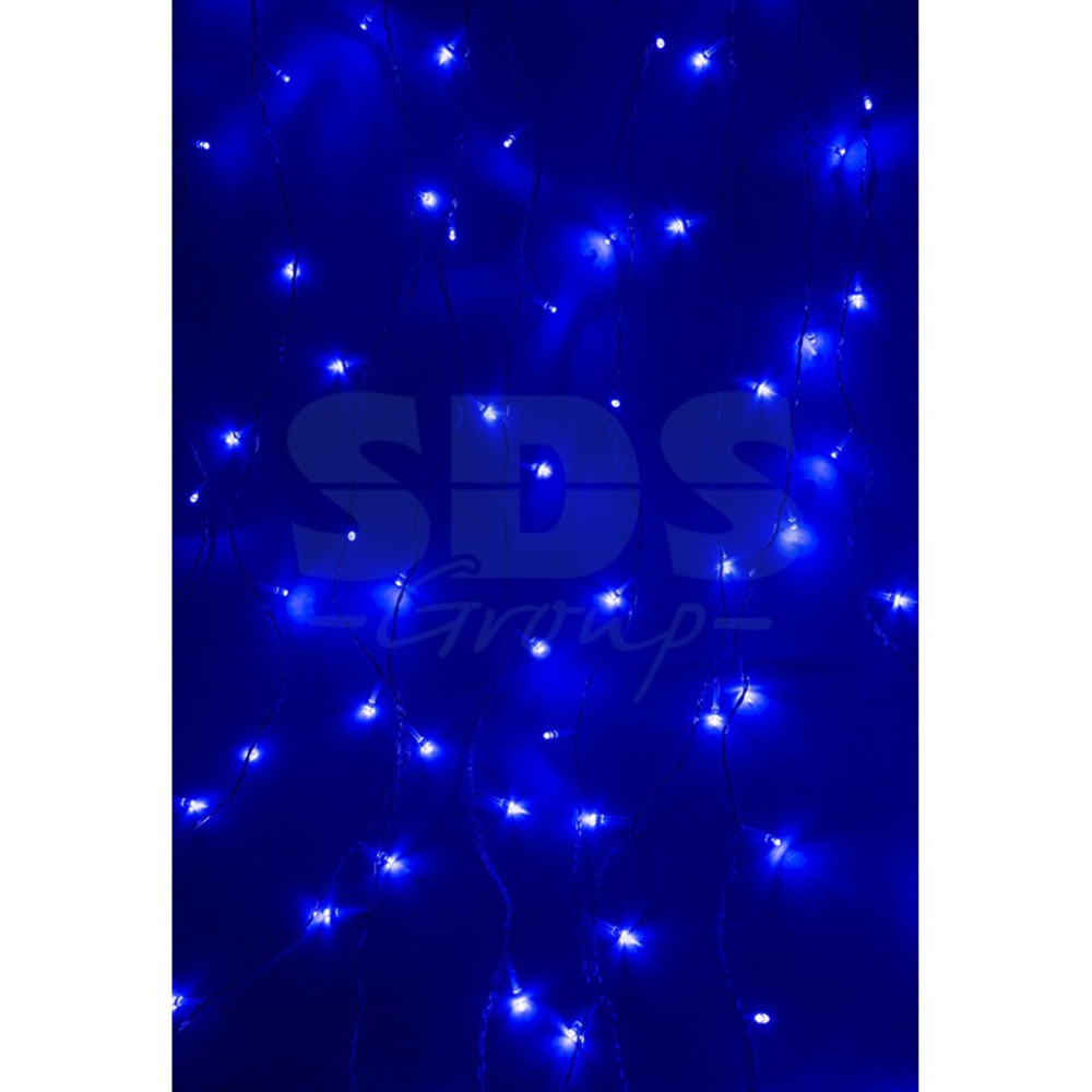 Гирлянда Neon-Night 235-023 Светодиодный 1.5х1м свечение с динамикой прозрачный провод 220В диоды синие