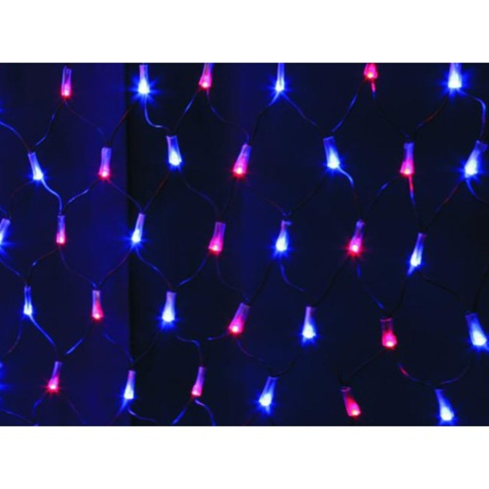Гирлянда Neon-Night 215-033 Сеть 2.5х2.5 м, черный ПВХ, 432 LED Красные/Синие