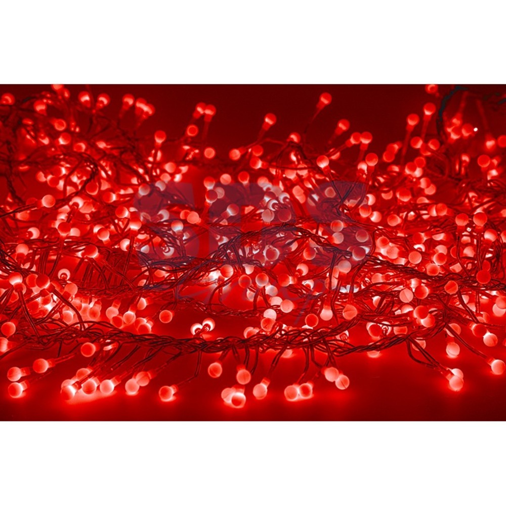Гирлянда Neon-Night 303-602 Мишура LED 3 м прозрачный ПВХ 288 диодов цвет красный