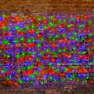 Гирлянда Светодиодный Дождь Neon-Night 245-309 2х1,5м, 230 В, диоды RGB, 300 LED свечение с динамикой при приобретении контроллера 245-907