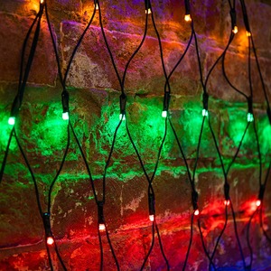 Гирлянда Сеть Neon-Night 215-009 2х2х1.5м, свечение с динамикой, черный ПВХ, 136 LED, 230 В, цвет Мультиколор