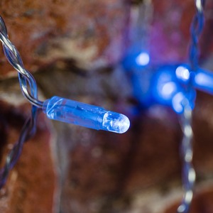 Гирлянда Светодиодный Дождь Neon-Night 235-103 2x0,8м, прозрачный провод, 230 В, диоды Синие, 160 LED