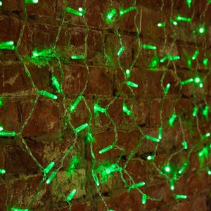 Гирлянда "Светодиодный Дождь" Neon-Night 235-104 2x0,8м, прозрачный провод, 230 В, диоды Зеленые, 160 LED