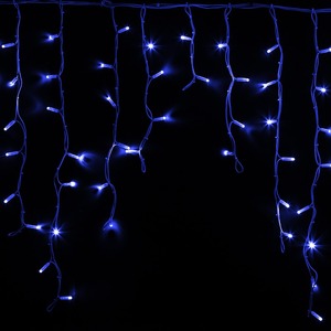 Гирлянда Neon-Night 255-283 Айсикл светодиодный, 5,6 х 0,9 м, белый провод "КАУЧУК", 230 В, диоды синие, 240 LED