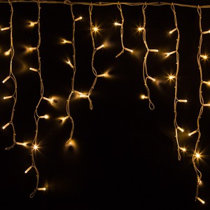 Гирлянда Neon-Night 255-286 Айсикл светодиодный, 5,6 х 0,9 м, белый провод "КАУЧУК", 230 В, диоды ТЕПЛЫЙ БЕЛЫЙ, 240 LED
