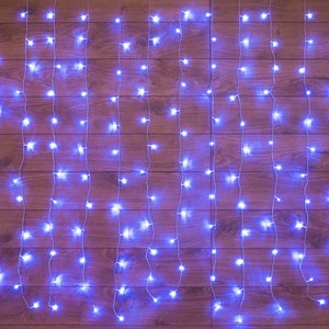 Гирлянда Светодиодный Дождь Neon-Night 235-053 2,5x2 м, свечение с динамикой, прозрачный провод, 230 В, диоды СИНИЕ