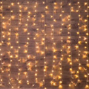 Гирлянда "Светодиодный Дождь" Neon-Night 235-056 2,5x2 м, свечение с динамикой, прозрачный провод, 230 В, диоды ТЕПЛЫЙ БЕЛЫЙ