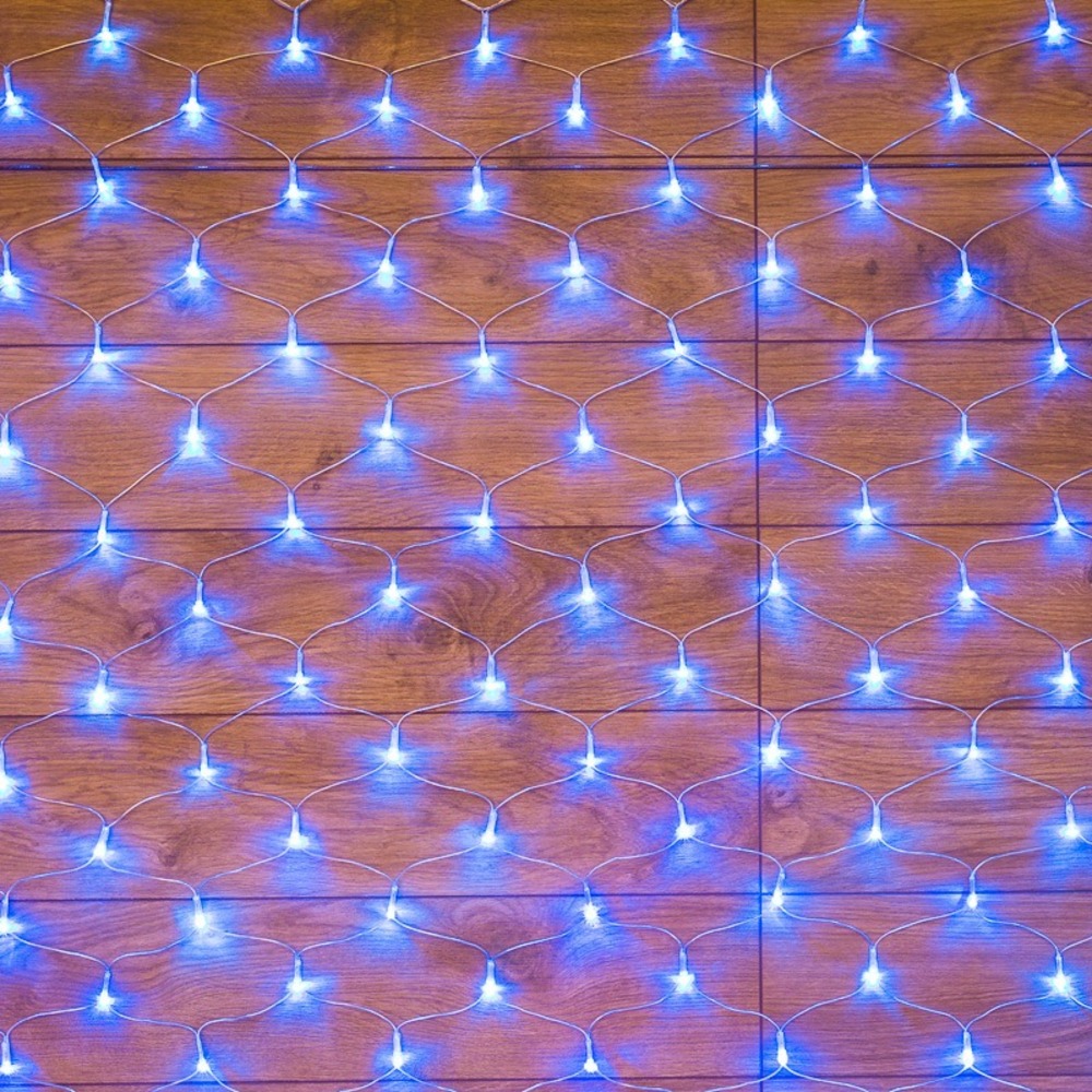 Гирлянда сеть Neon-Night 215-133 1,8х1,5м, прозрачный ПВХ, 180 LED, цвет Синий