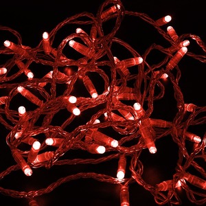Гирлянда Нить Neon-Night 305-252 10м, с эффектом мерцания, прозрачный ПВХ, 24В, цвет Красный