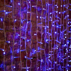 Гирлянда Светодиодный Дождь Neon-Night 237-113 2х1,5м, постоянное свечение, белый провод КАУЧУК, 230 В, диоды СИНИЕ, 360 LED