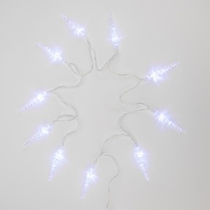 Гирлянда светодиодная «Сосульки» Neon-Night 303-094 1.5 м, 10 LED, цвет свечения белый, 2 х АА (батарейки не в комплекте)