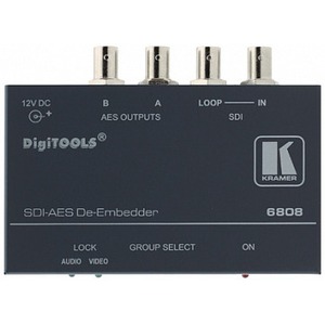 Де-эмбеддер аудио AES из потока цифрового видео сигнала SDI Kramer 6808