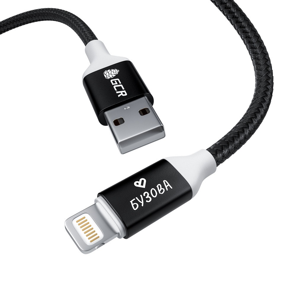 Кабель USB 2.0 Тип A - Lightning Greenconnect GCR-52920 БУЗОВА 1.0m