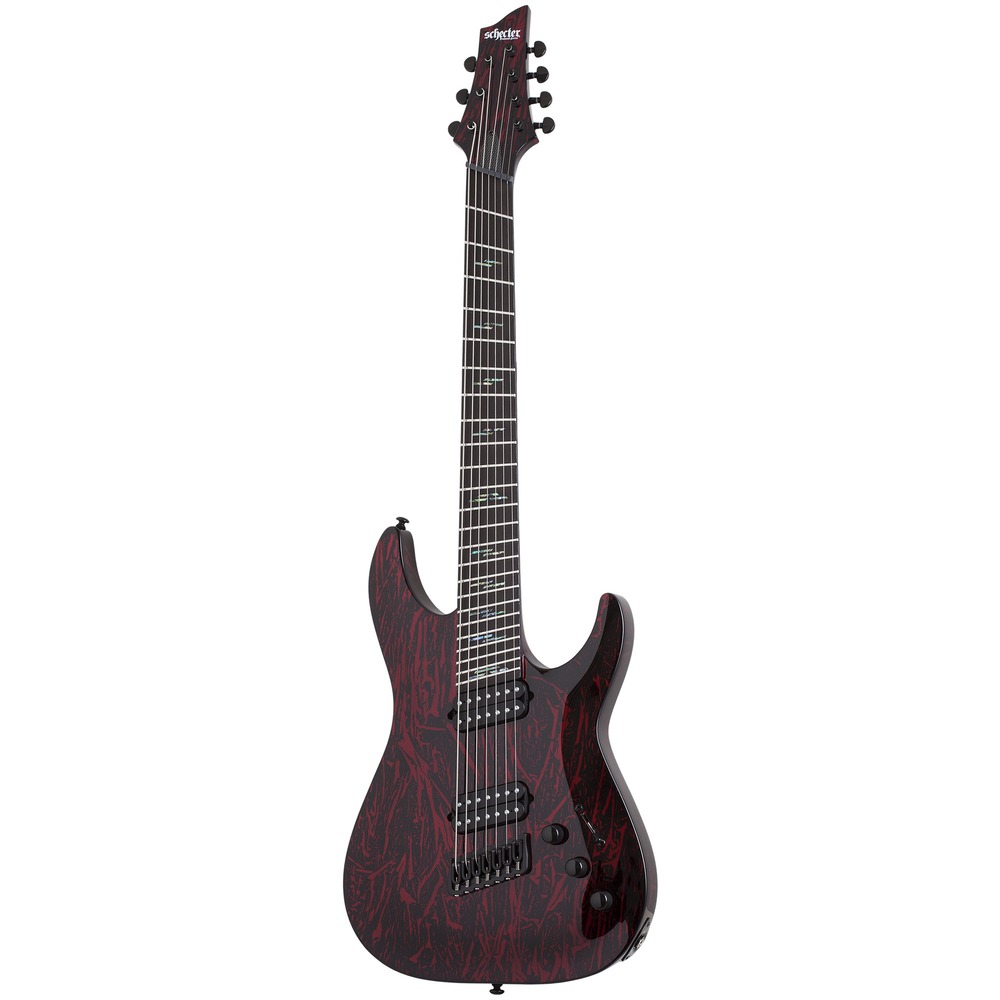 Электрогитара SCHECTER C-7 MULTISCALE SILVER MOUTAIN BLOOD MOON