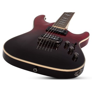 Электрогитара SCHECTER OMEN EXTREME-6 BK/RD FADEBURST BLOODBURST