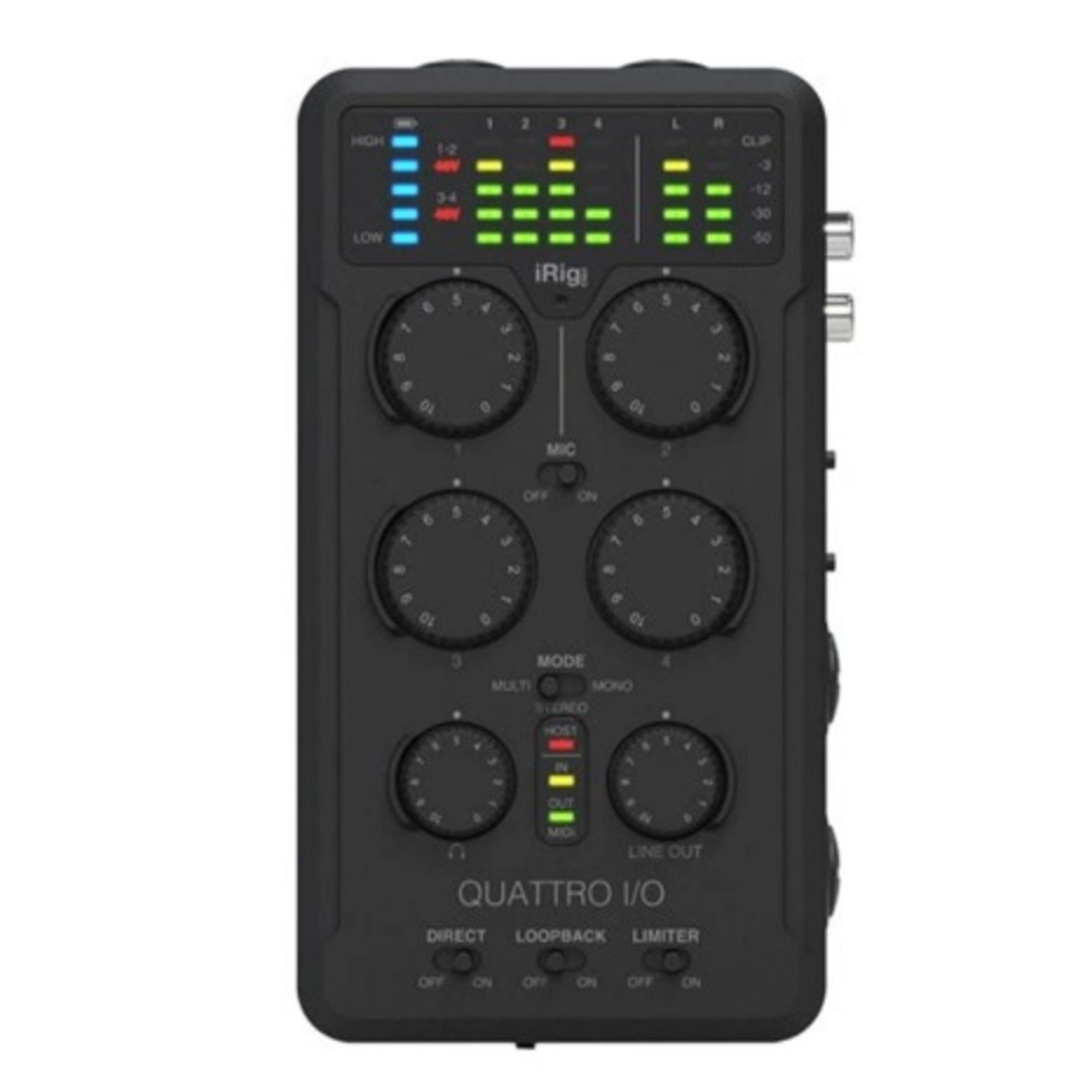 Купить внешнюю звуковую карту IK MULTIMEDIA IRIG-Pro-QUATTRO-IN недорого,  отзывы, фотографии, характеристики, низкие цены в интернет магазине БигТВ с  доставкой по городу Москва