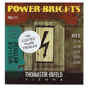 Струны для электрогитары Thomastik Power Brights PB111T