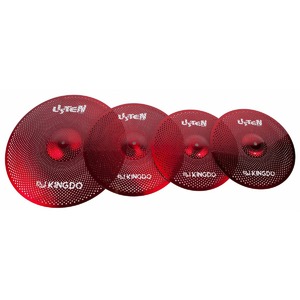 Тарелка для ударной установки KINGDO LOW VOLUME SET 14"+16"+20" RED