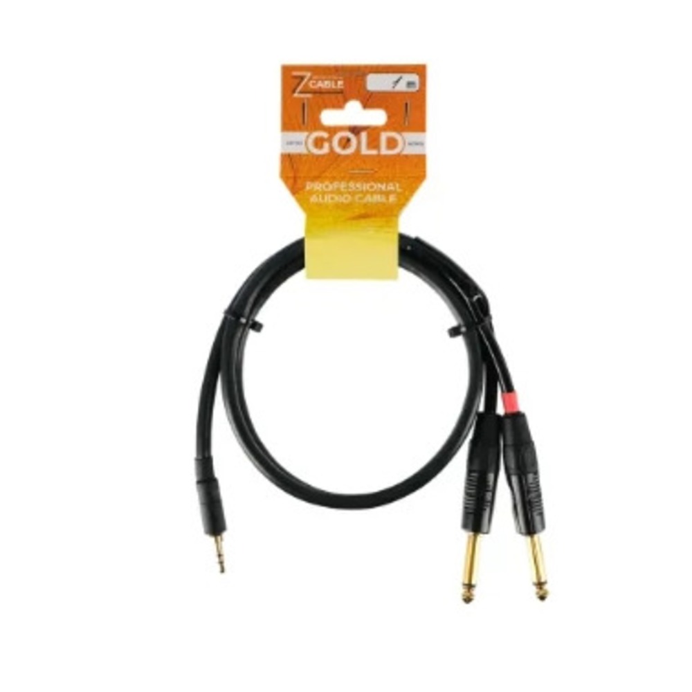 Кабель аудио 1xMini Jack - 2xJack ZZcable G52-3.5-2J-0100-0 1.0m