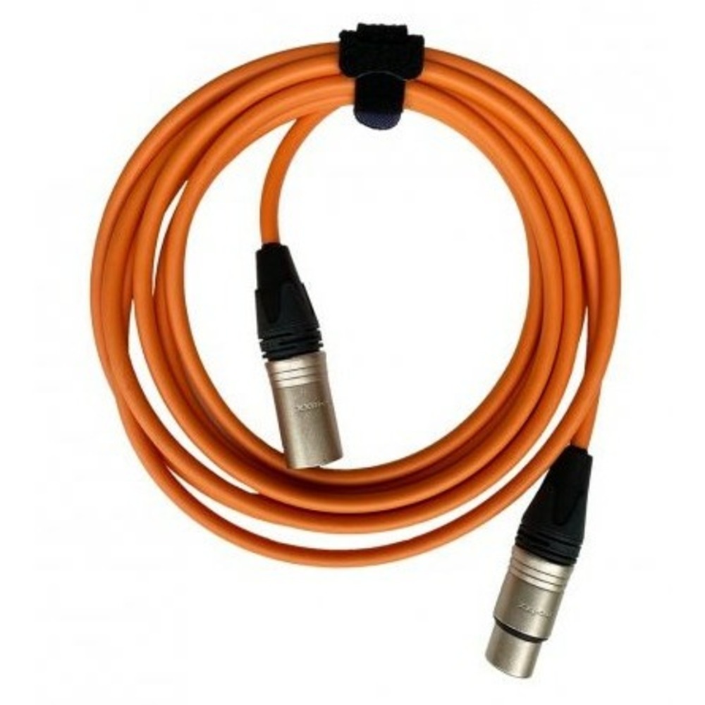 Кабель аудио 1xXLR - 1xXLR GS-PRO XLR3F-XLR3M orange 20.0m