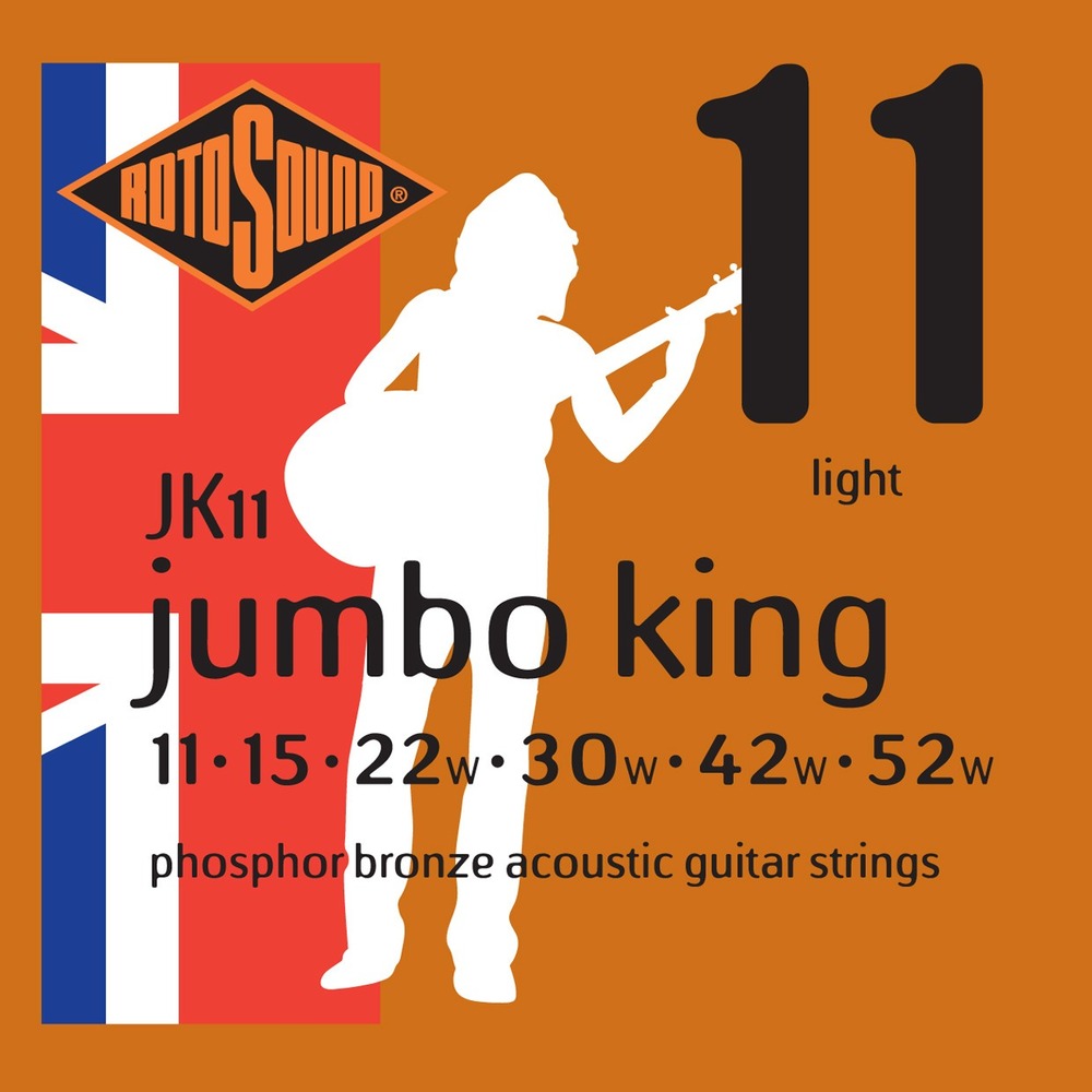 Струны для акустической гитары ROTOSOUND JK11 STRINGSPHOSPHORBRONZE