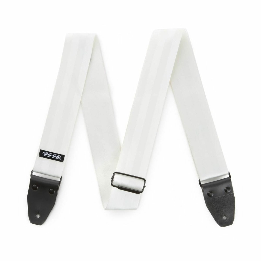 Ремень для гитары DUNLOP DST7001WH Deluxe Seatbelt White