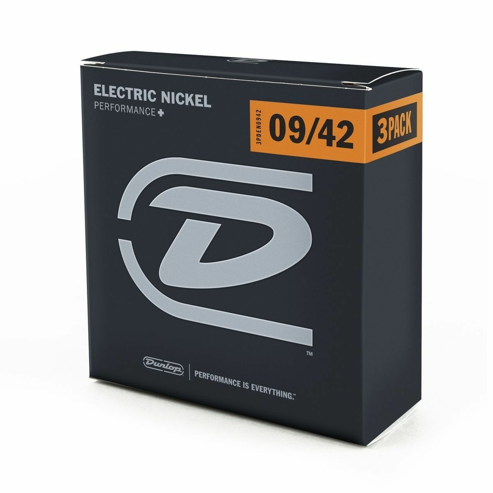 Струны для электрогитары DUNLOP 3PDEN0942 Electric Nickel Performance+ 3Pack