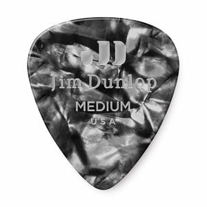 Медиатор DUNLOP 483P02MD Celluloid Black Pearloid Medium 12Pack