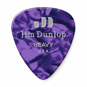 Медиатор DUNLOP 483P13HV Celluloid Purple Pearloid Heavy 12Pack