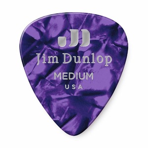 Медиатор DUNLOP 483P13MD Celluloid Purple Pearloid Medium 12Pack