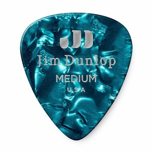 Медиатор DUNLOP 483P11MD Celluloid Turquoise Pearloid Medium 12Pack