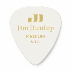 Медиатор DUNLOP 483P01MD Celluloid White Medium 12Pack