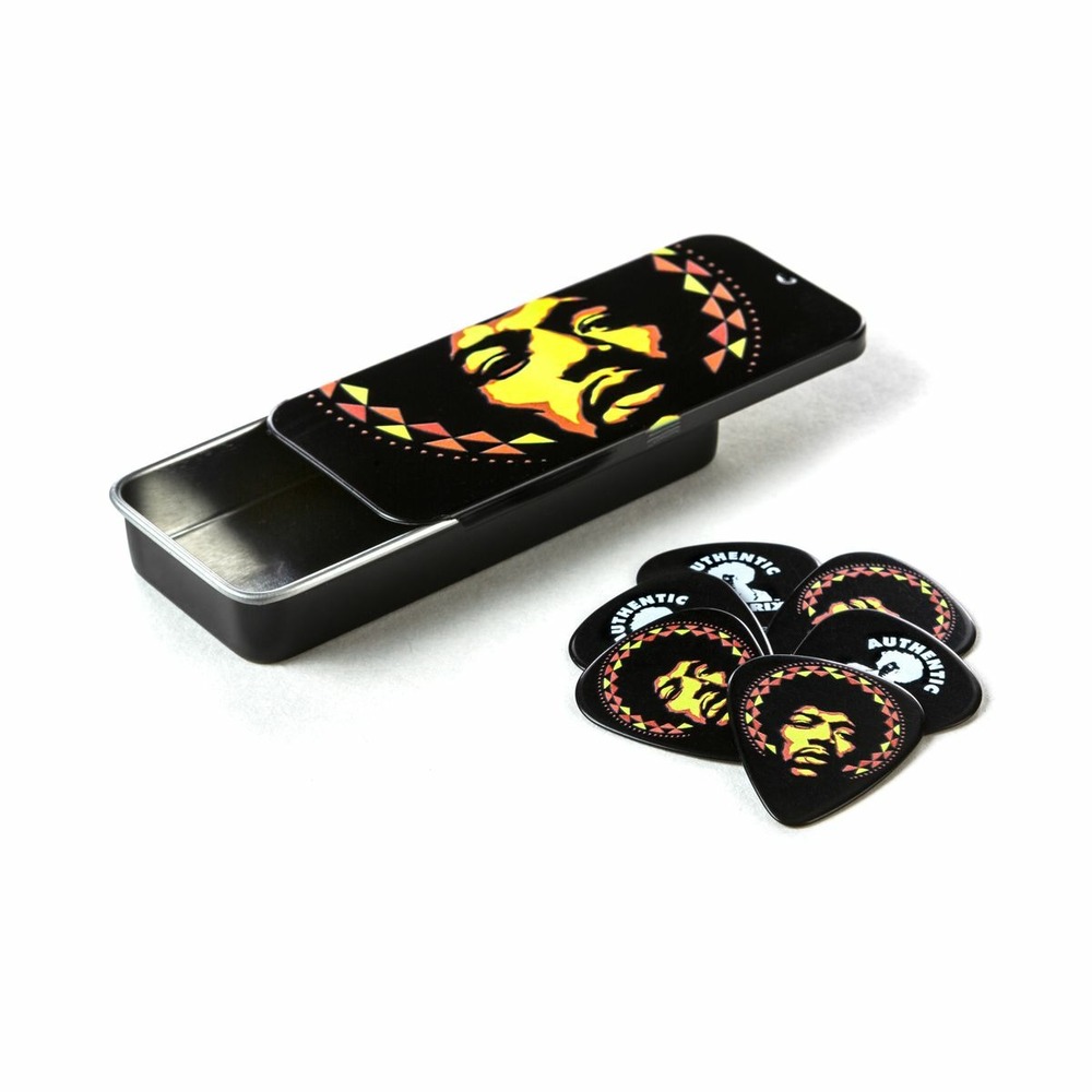 Медиатор DUNLOP JHPT16H Jimi Hendrix Aura Mandala Pick Tin