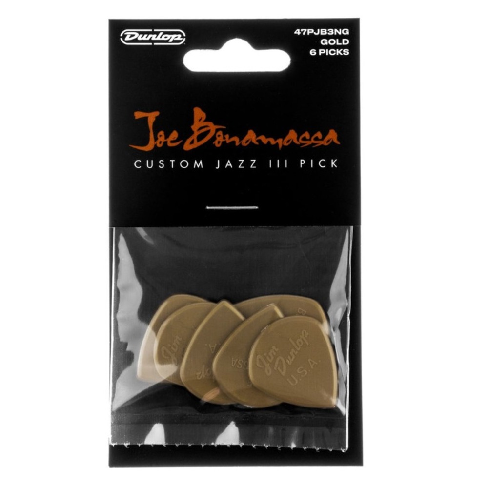 Медиатор DUNLOP 47PJB3NG Joe Bonamassa Custom Jazz lll 6Pack