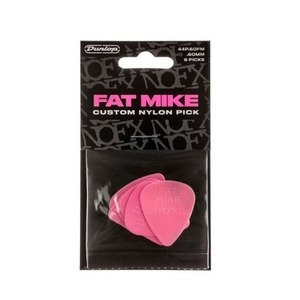 Медиатор DUNLOP 44P060FM Fat Mike Custom Nylon 6Pick