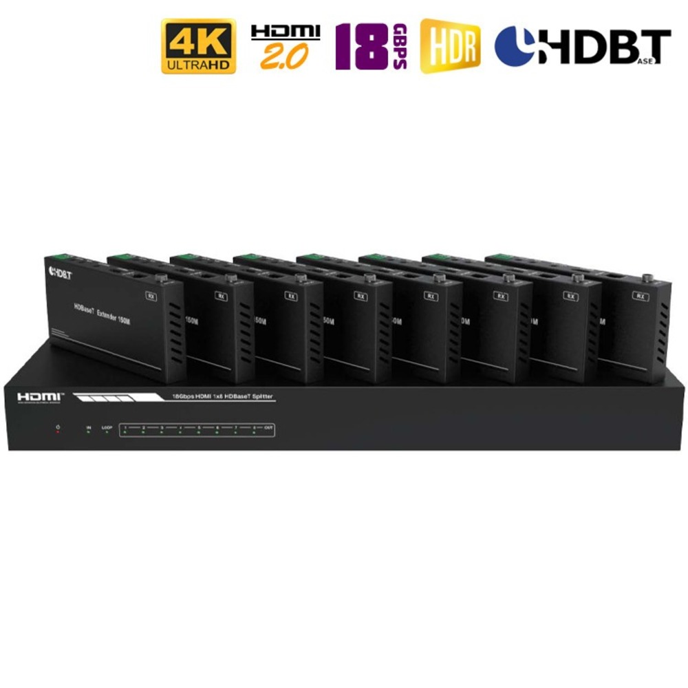 HDMI сплиттер 1x8 с удлинением по UTP Dr.HD 005008053 SC 187 HBT150