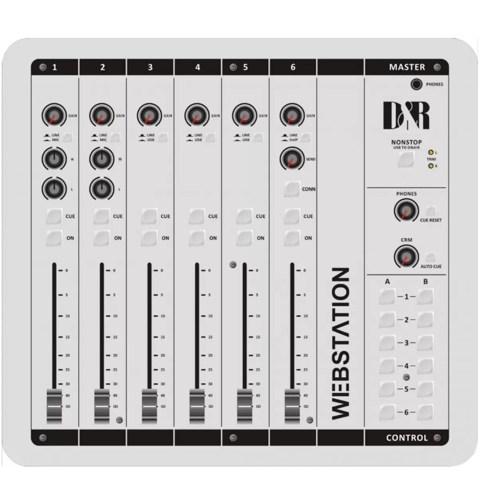 Цифровой микшер D&R WEBSTATION-USB BROADCAST MIXER