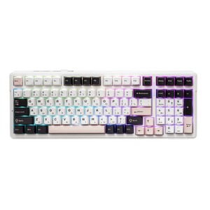 Клавиатура игровая AULA F99 White-Blue-Dark Purple Light Green Switches