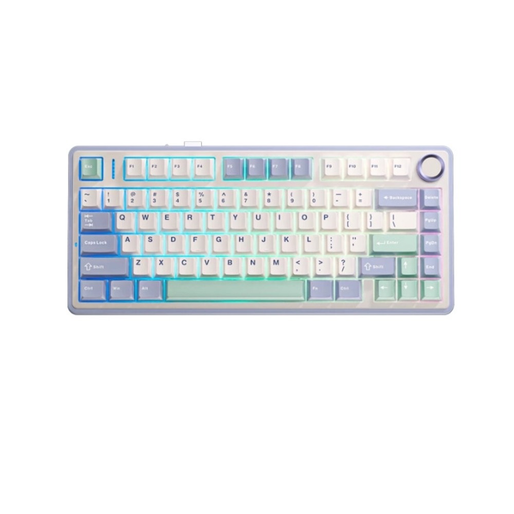 Клавиатура игровая AULA F75 Purple-Beige-Green Gray Switches