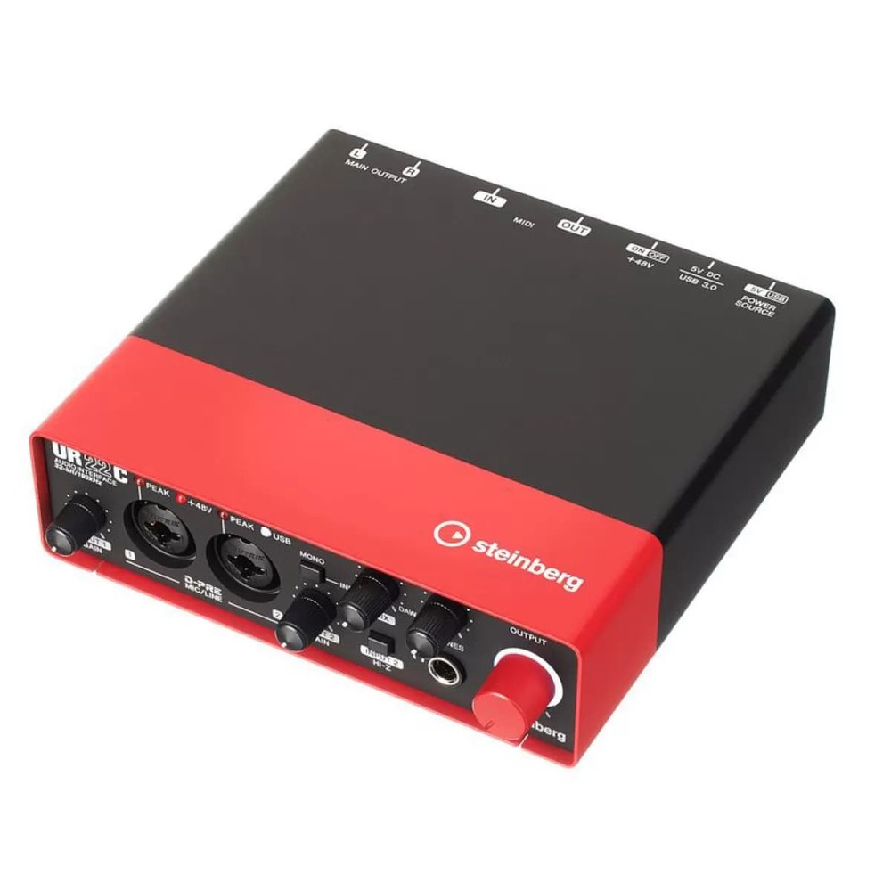 Внешняя звуковая карта с USB Steinberg UR22C Red