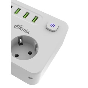 Сетевой фильтр Ritmix RM-023PD White