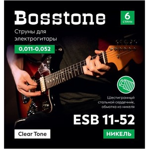 Струны для электрогитары Bosstone Clear Tone ESB 11-52