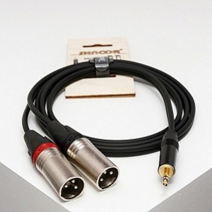 Кабель аудио 1xMini Jack - 2xXLR Shnoor MJ2XM-10.0m