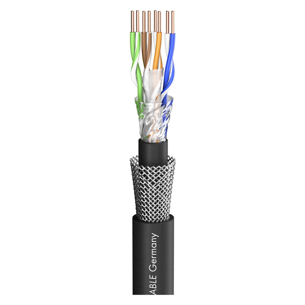 Кабель витая пара Sommer Cable 580-0201 SC-MERCATOR CAT.6 PUR SUPERFLEX Black 100.0m