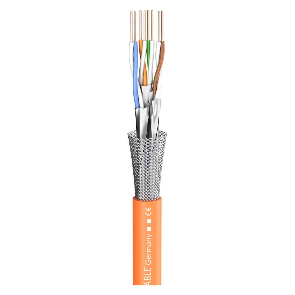 Кабель витая пара Sommer Cable 580-0255FC SC-Mercator CAT.7 CPR-Version Orange 100.0m